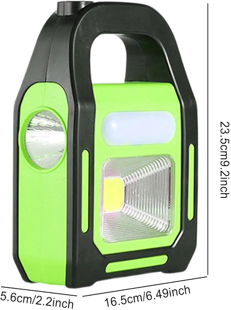 Linterna Led Solar 3 En 1 USB Recargable