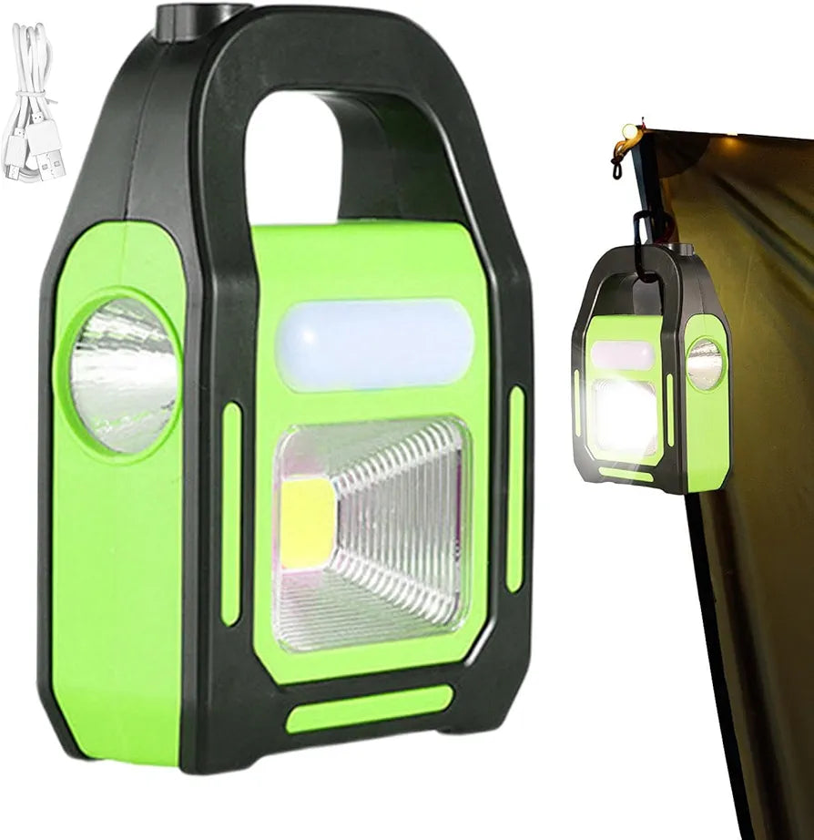 Linterna Led Solar 3 En 1 USB Recargable