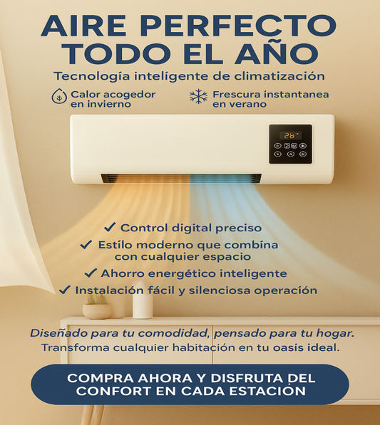 Aire Ventilador Y Calefacción De Pared